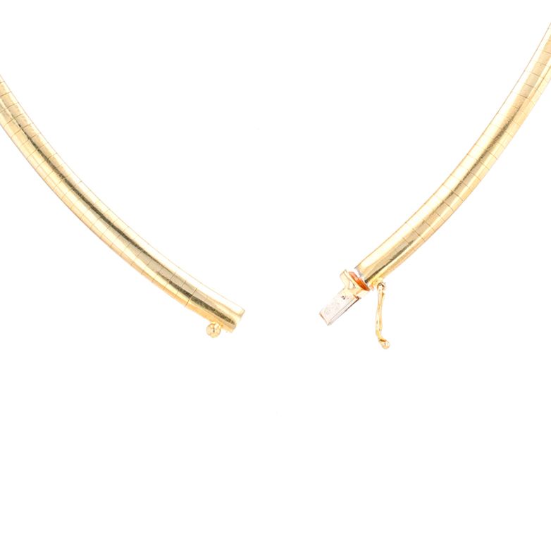 Yellow gold omega link...