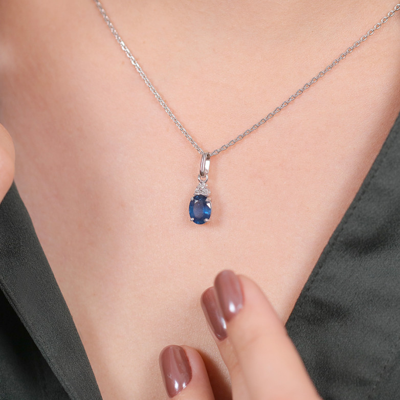 1.63-carat sapphire and...