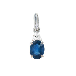 1.63-carat sapphire and...