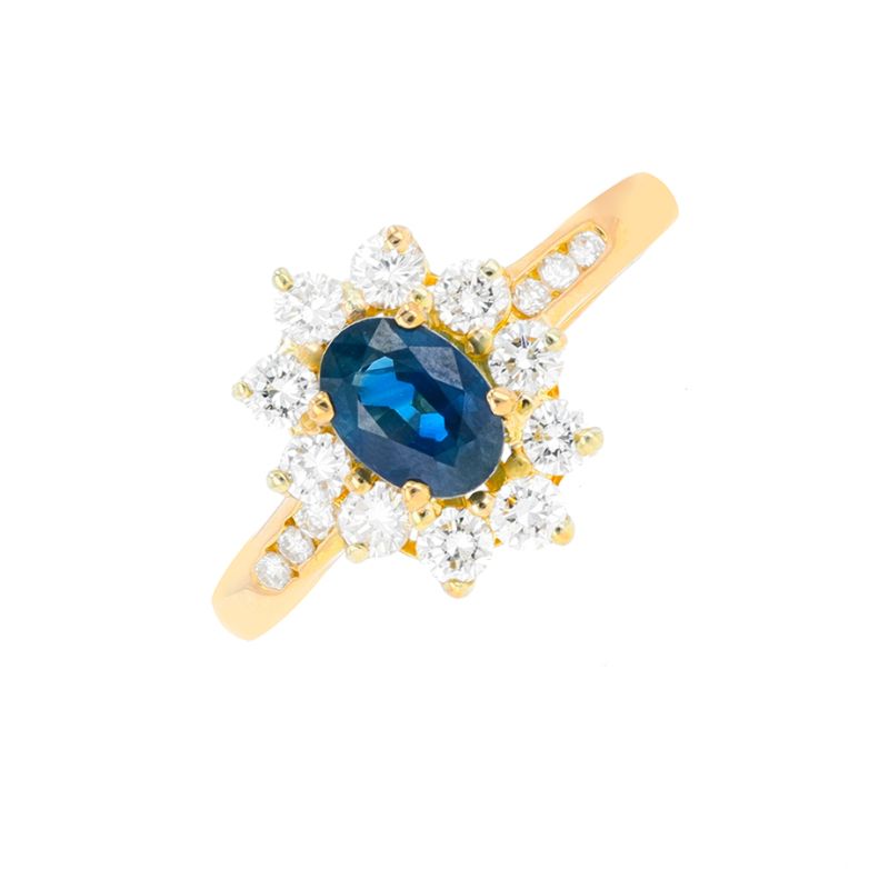 Ring with sapphire 0.93...