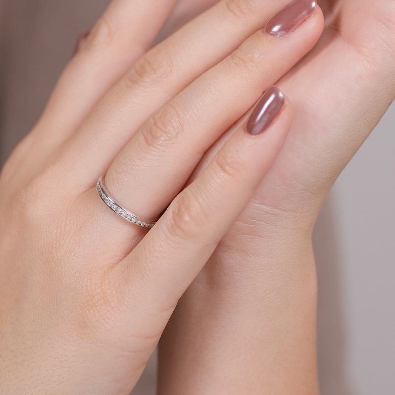 Wedding ring with diamonds...