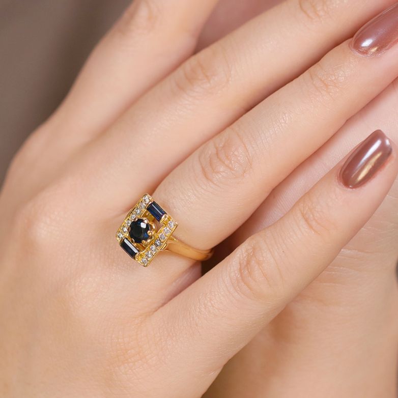 Ring sapphires 0.88 carat...