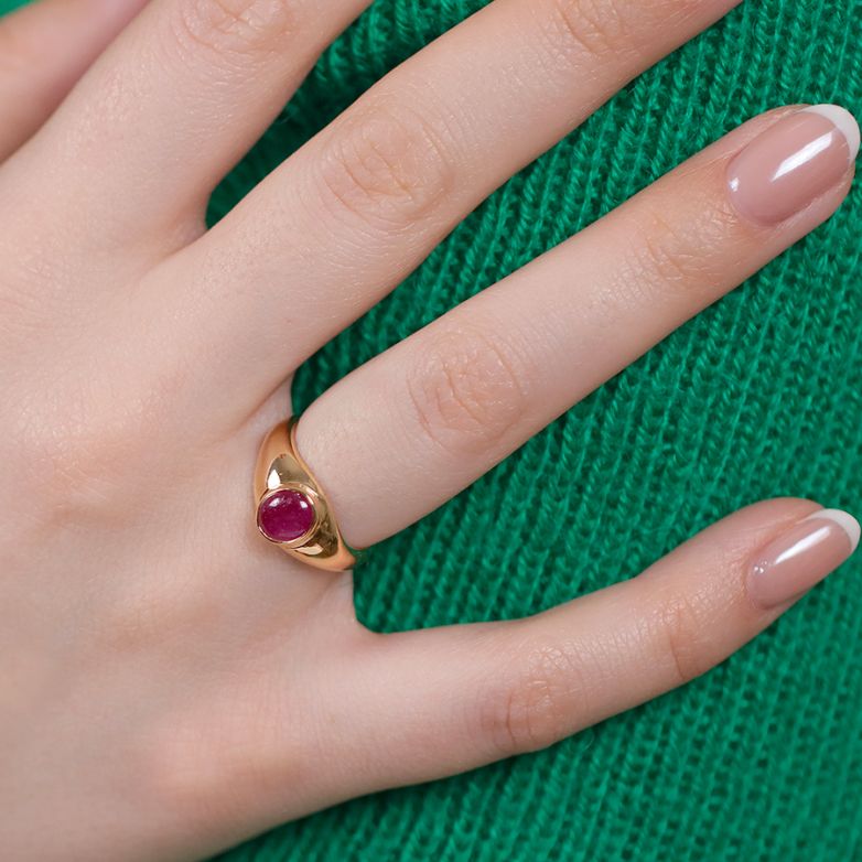 Bague rubis 1.66 carat or...