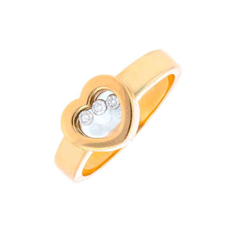Heart ring with diamonds...