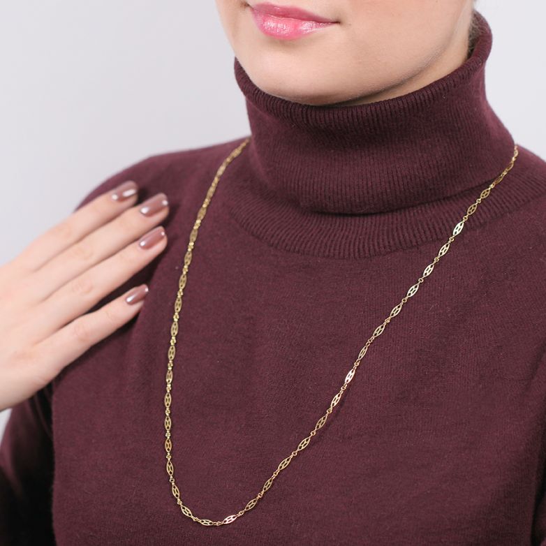 8.97g yellow gold necklace