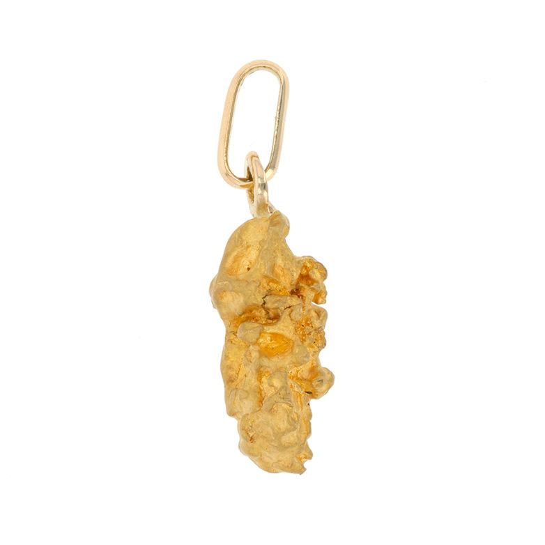 Yellow gold nugget pendant...