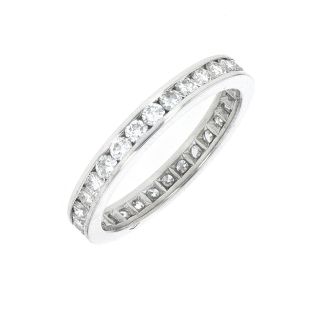 Wedding ring, full diamond...