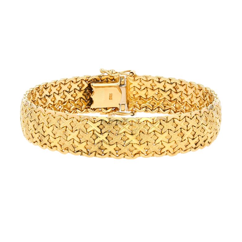 Yellow gold bracelet 36.07g