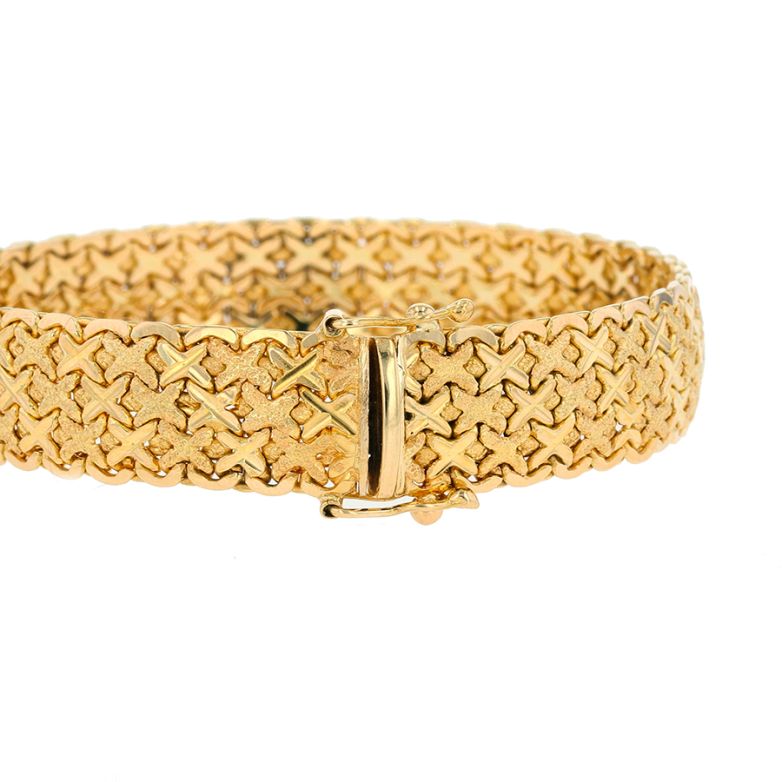 Yellow gold bracelet 36.07g
