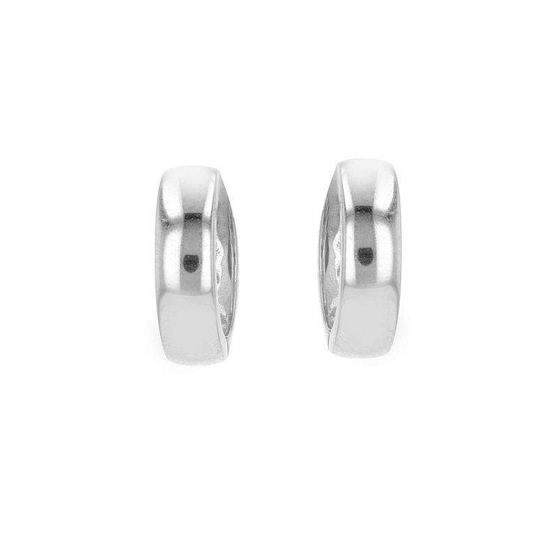 White gold hoop earrings 3.85g