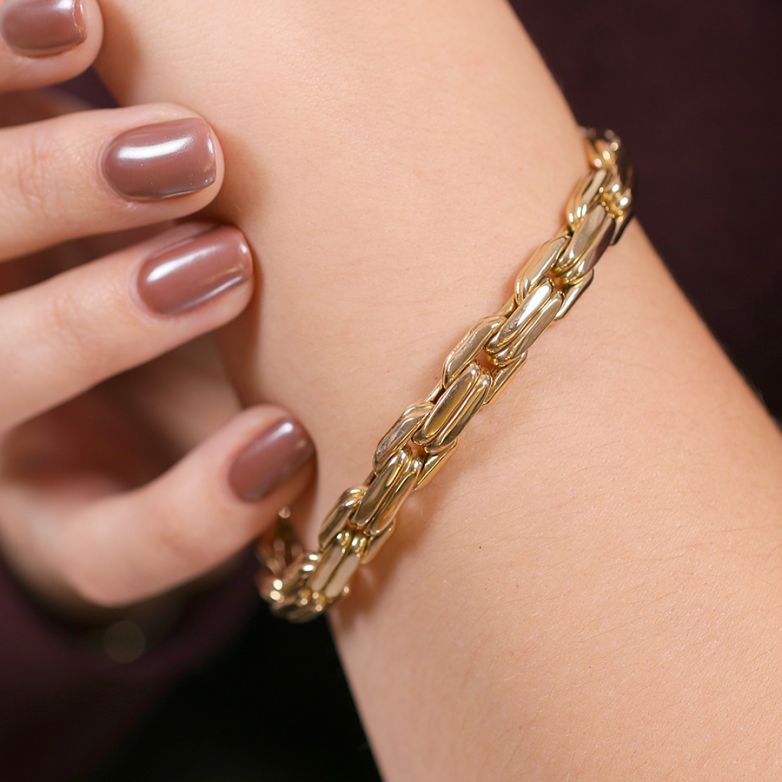Yellow gold bracelet 31.78g