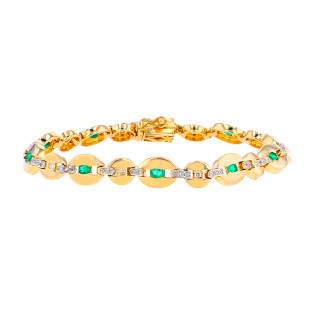 Bracelet emeralds 1 carat...