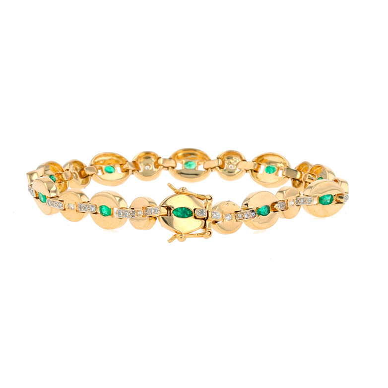 Bracelet emeralds 1 carat...
