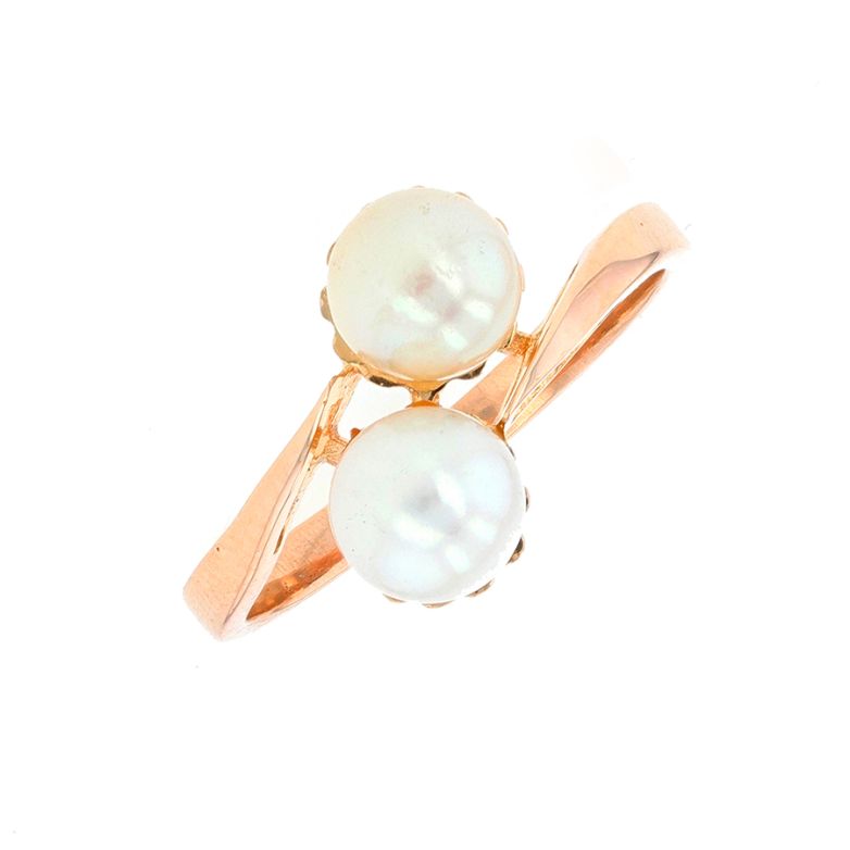 Ring Toi & Moi pearls...
