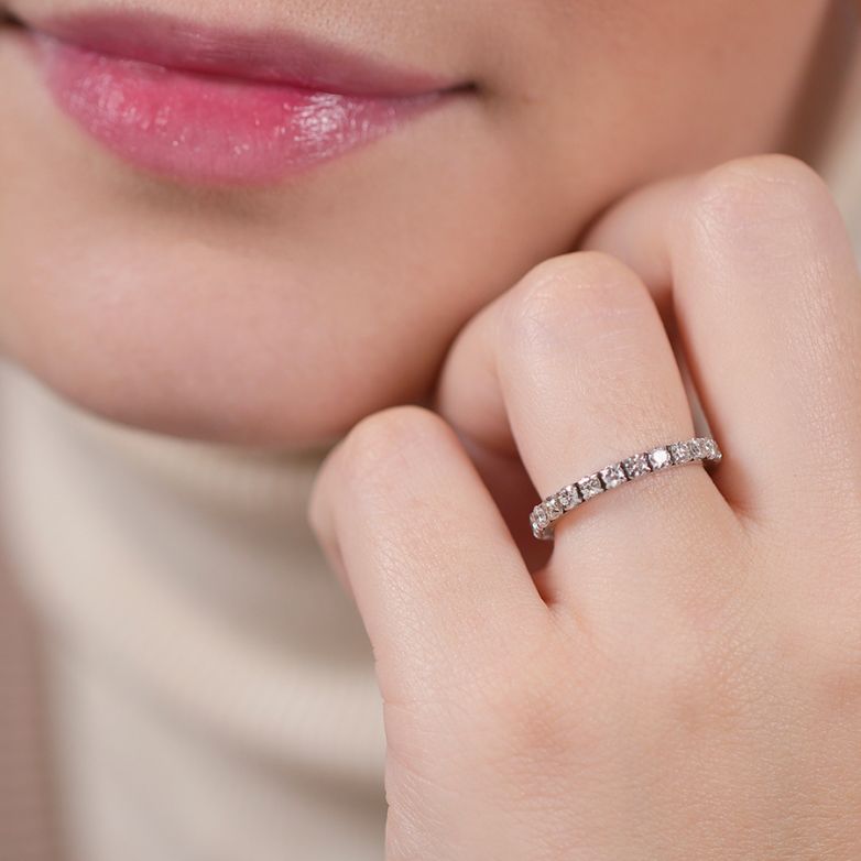 Wedding ring with diamonds...