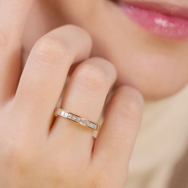 Diamond wedding band 0.78...