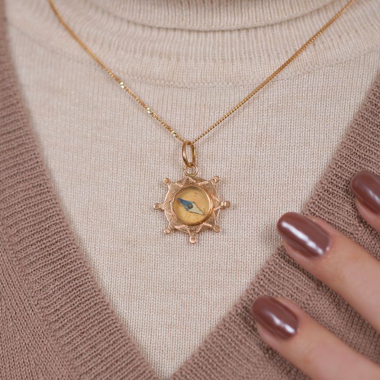 Vintage compass pendant...