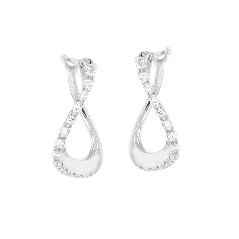 Diamond hoop earrings 0.26...