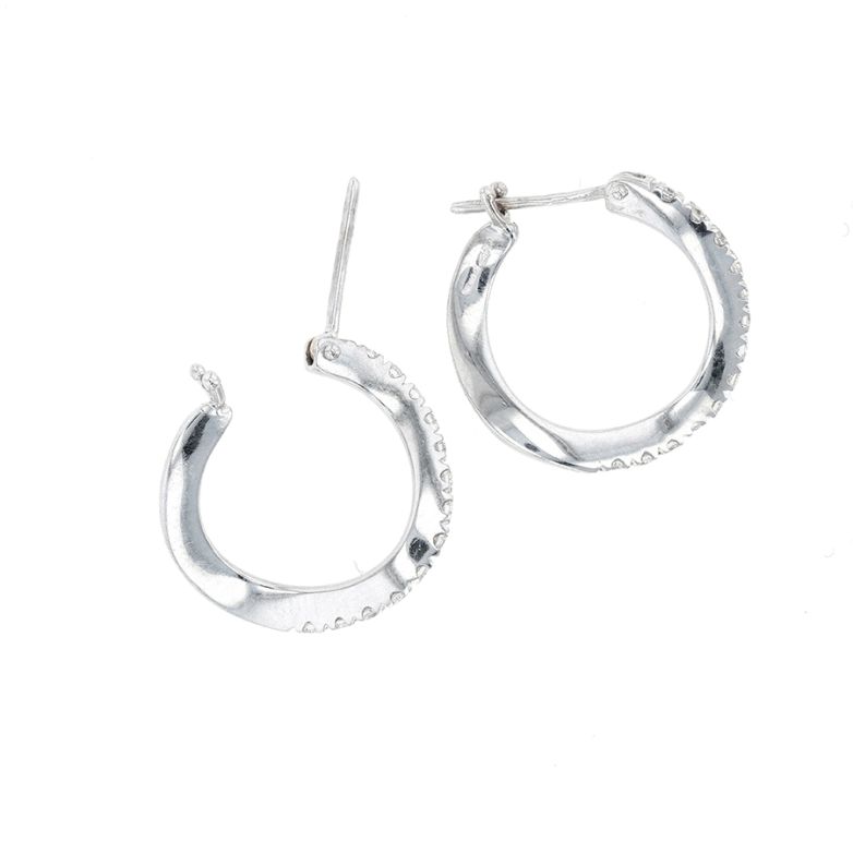 Diamond hoop earrings 0.26...