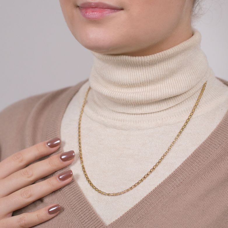 Fancy chain in yellow gold...