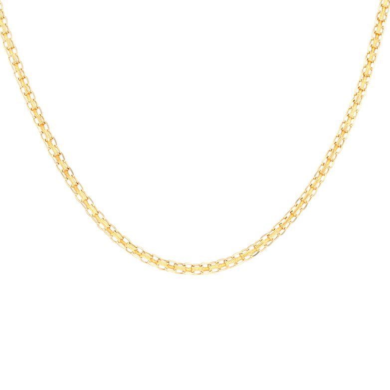 Fancy chain in yellow gold...