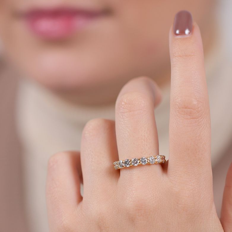 Wedding ring with diamonds...