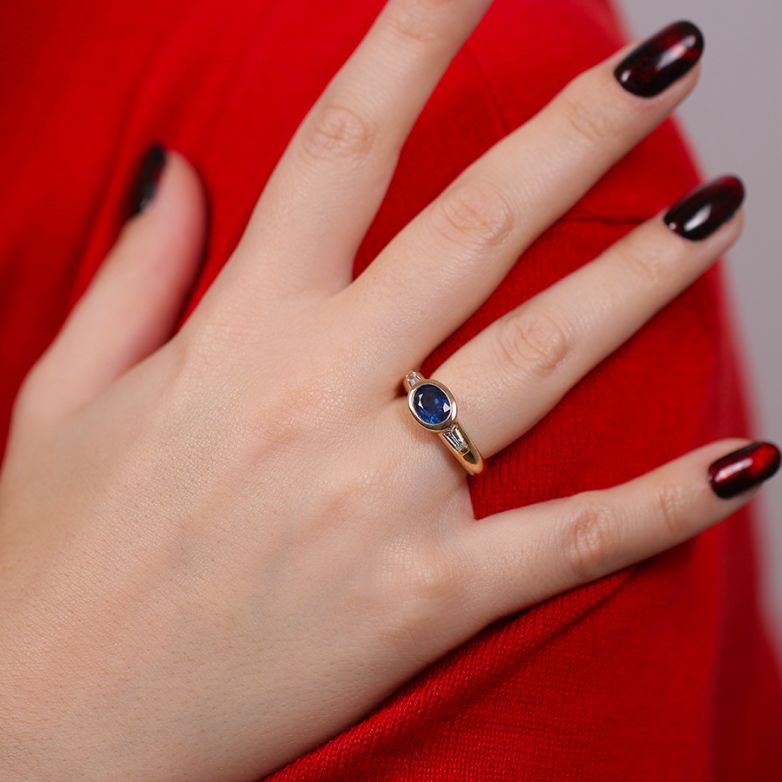 Ring sapphire 1.34 carat...
