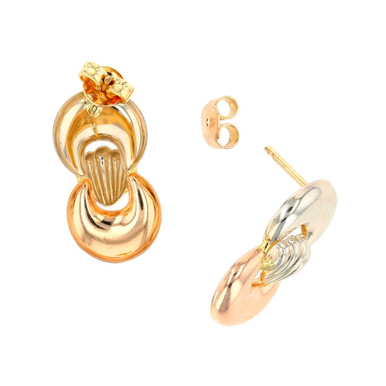 2 gold earrings 3.01g