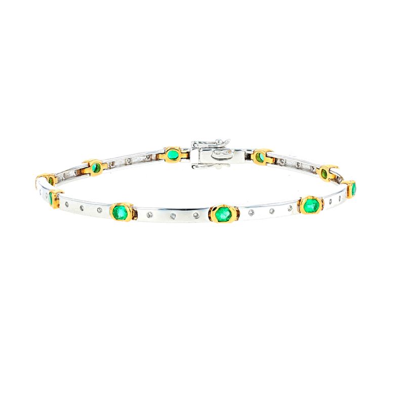 Bracelet emeralds 1.06...