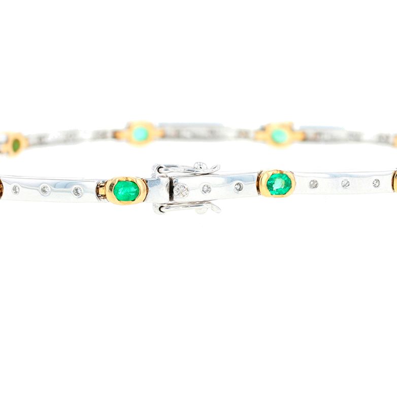Bracelet emeralds 1.06...