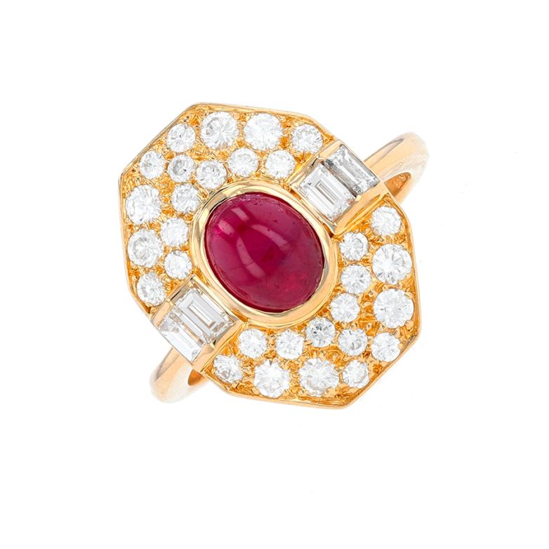 Ring ruby 1.64 carat and...