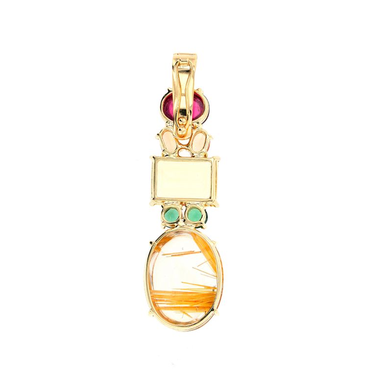 Pendant gemstones yellow...