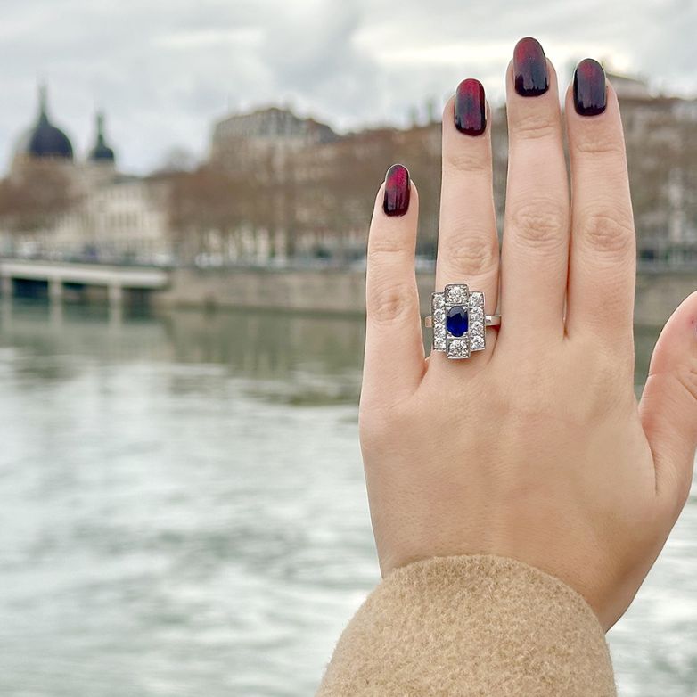 Ring sapphire 1.38 carat...