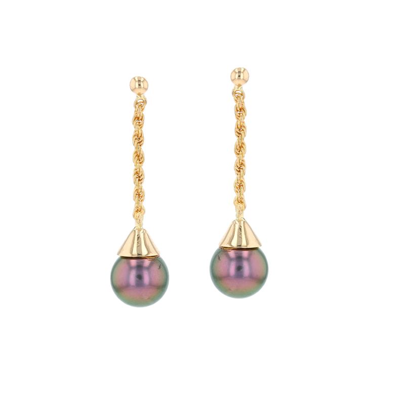 Earrings, Tahitian pearls,...
