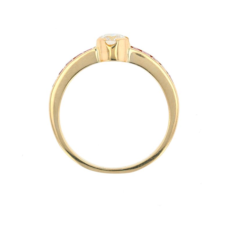 Ring ruby 0.60 carat and...
