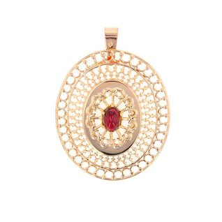 Vintage garnet pendant 1.28...
