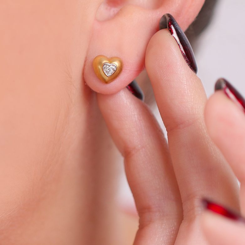 Earrings diamonds 0.03...