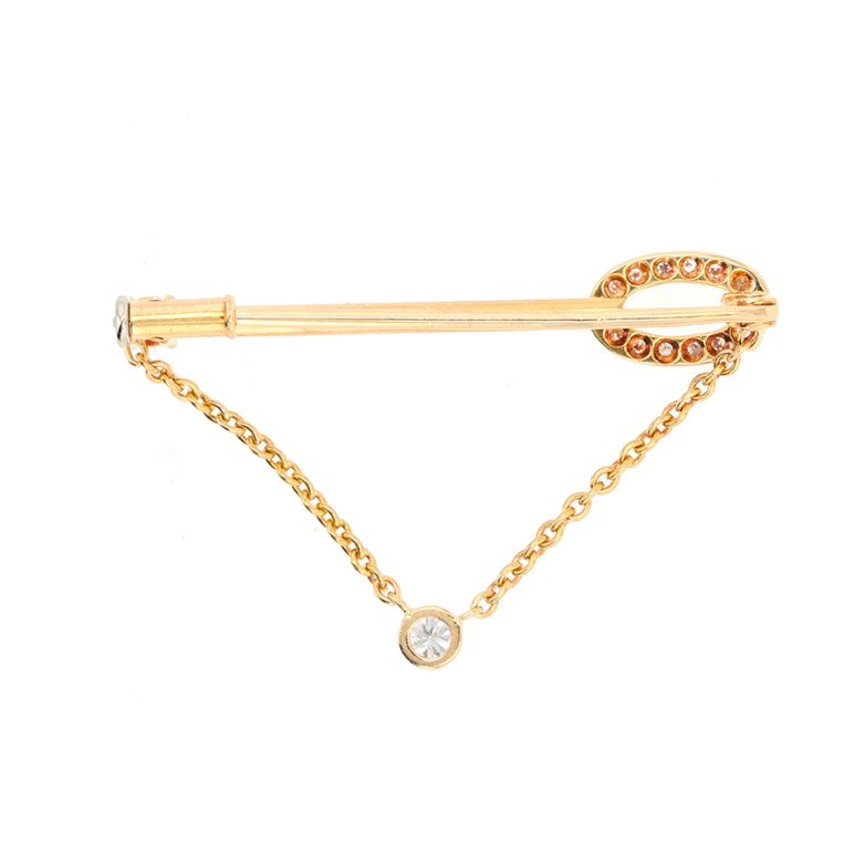 Vintage diamond brooch 0.34...