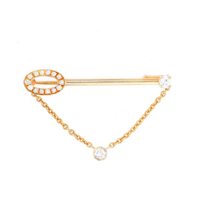Vintage diamond brooch 0.34...