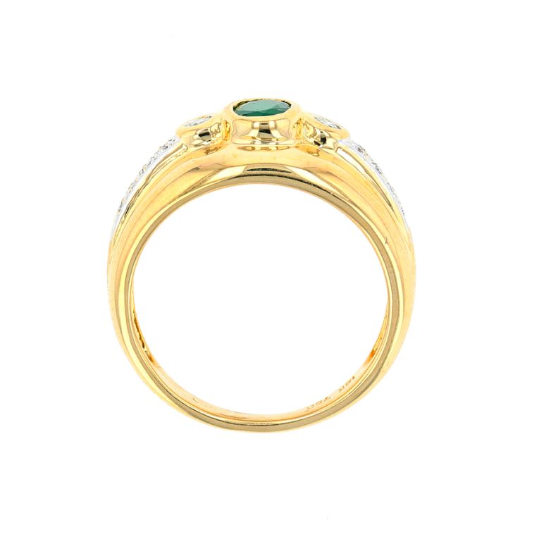 Ring emerald 0.50 carat and...