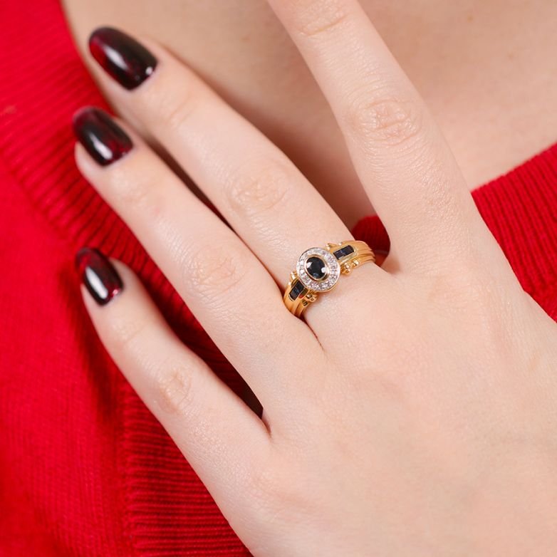 Ring sapphires 0.54 carat...