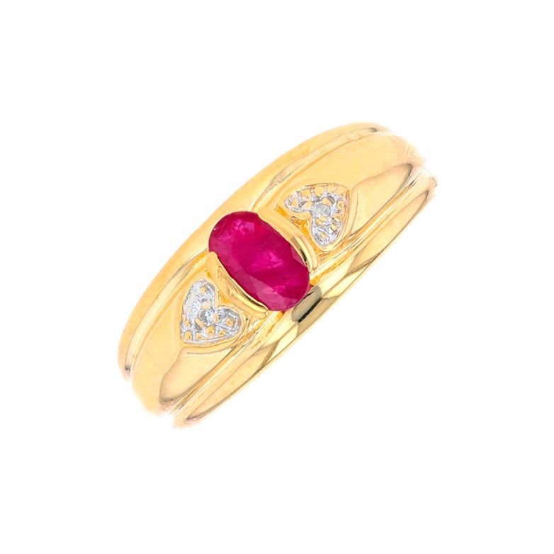 Ring ruby 0.32 carat and...