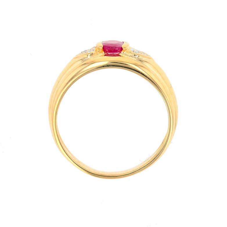 Ring ruby 0.32 carat and...
