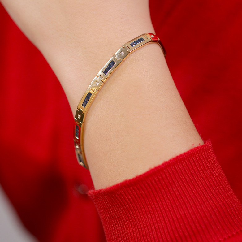 River bracelet of 3.72...