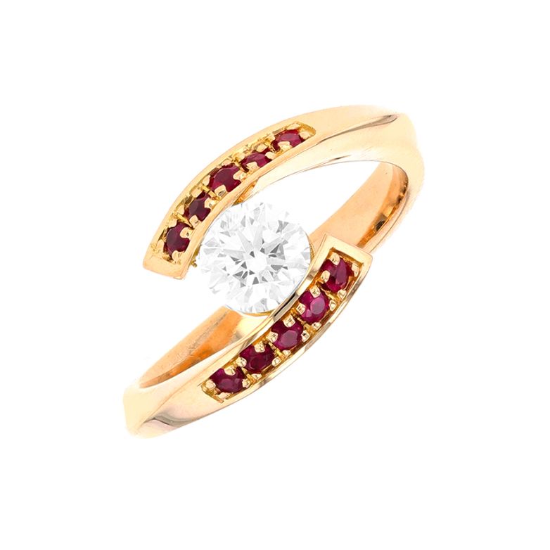 Ring ruby 0.10 carat and...