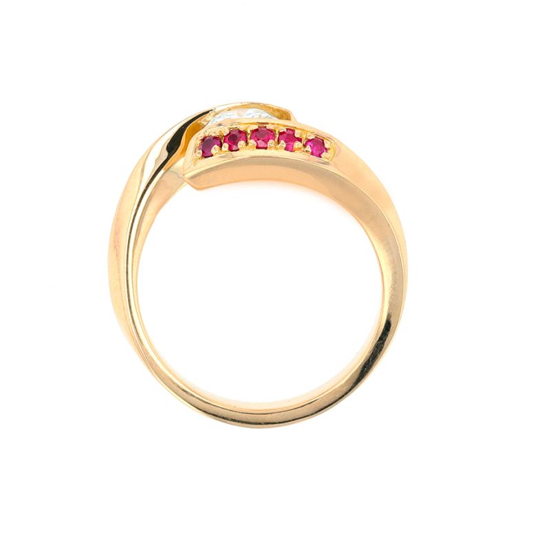 Ring ruby 0.10 carat and...