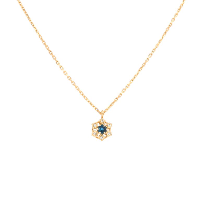 Necklace with sapphire 0.18...