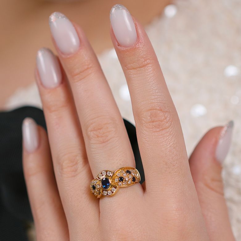 Ring sapphire 0.54 carat...