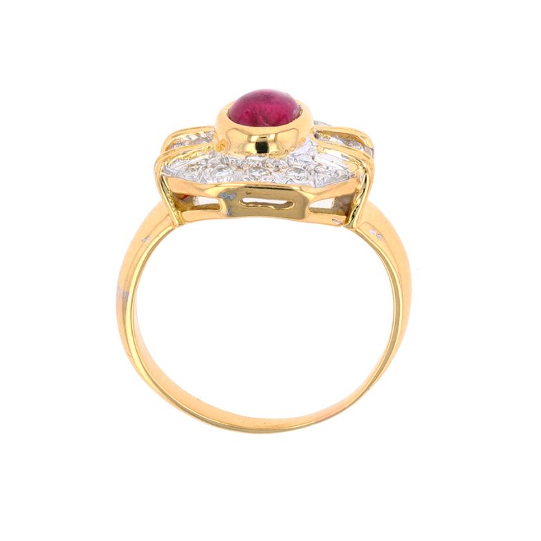 Ring ruby 0.96 carat and...