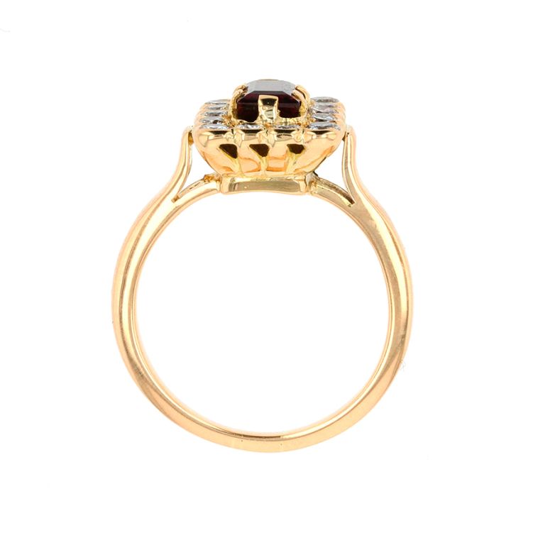 Ring daisy garnet 1.27...
